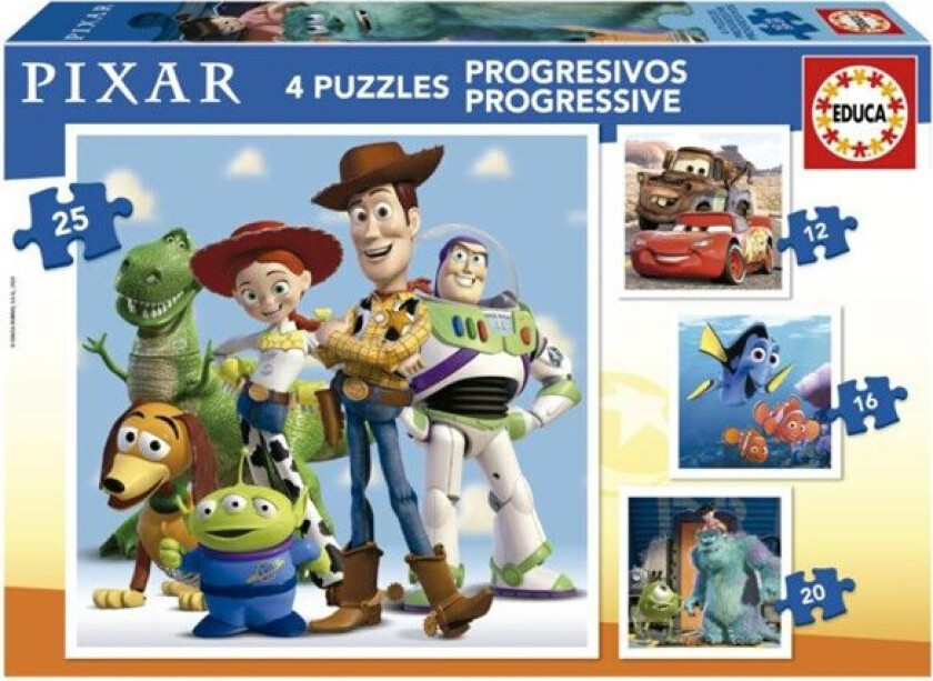 Educa 12-16-20-25 Disney Pixar
