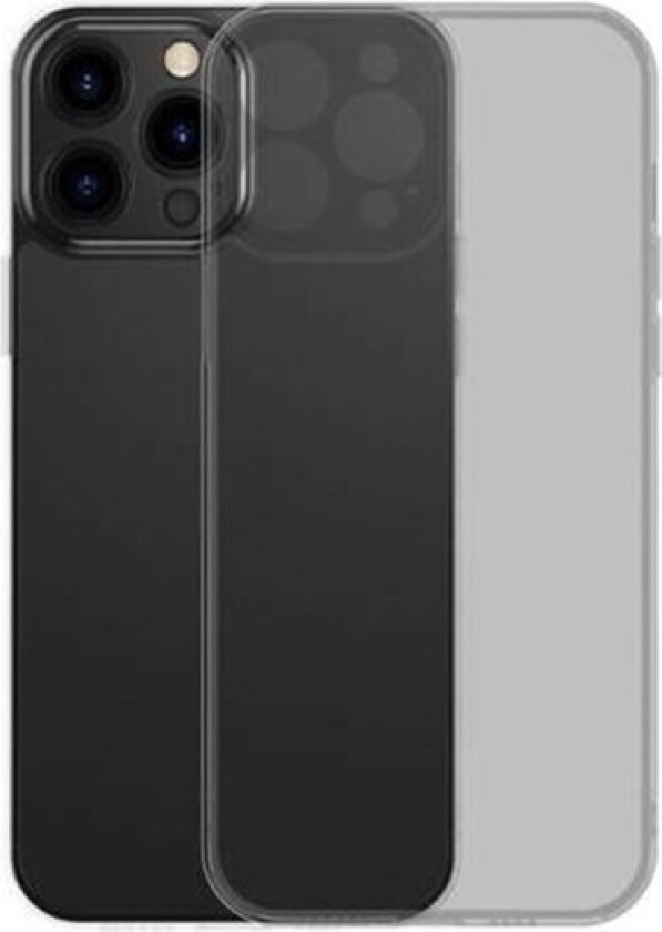 Frosted Glass Case for iPhone 13 PRO (black) + tempered glass