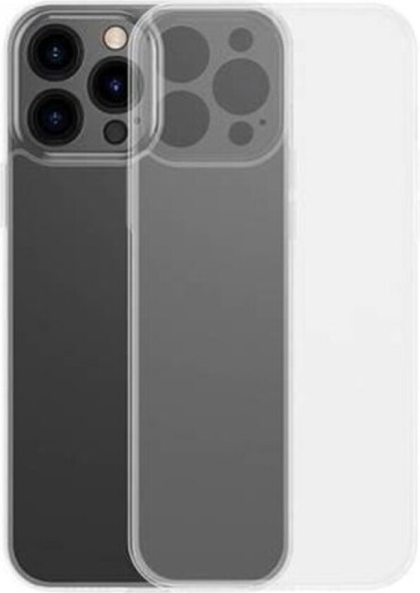 Frosted Case for iPhone 13 Pro (transparent) + tempered glass
