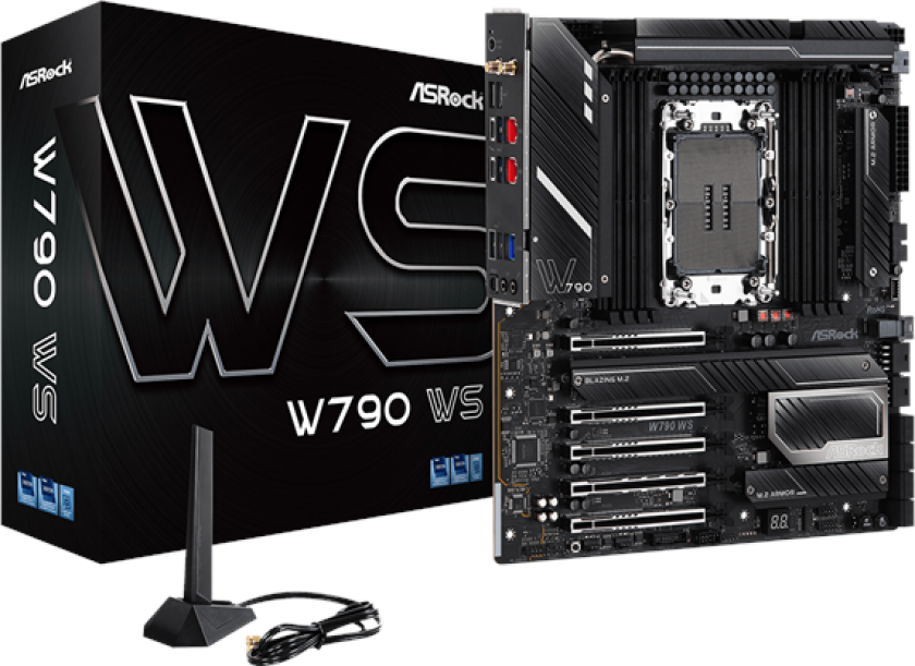 W790 WS Hovedkort - Intel W790 - Intel LGA4677 socket - DDR5 RAM - Extended ATX