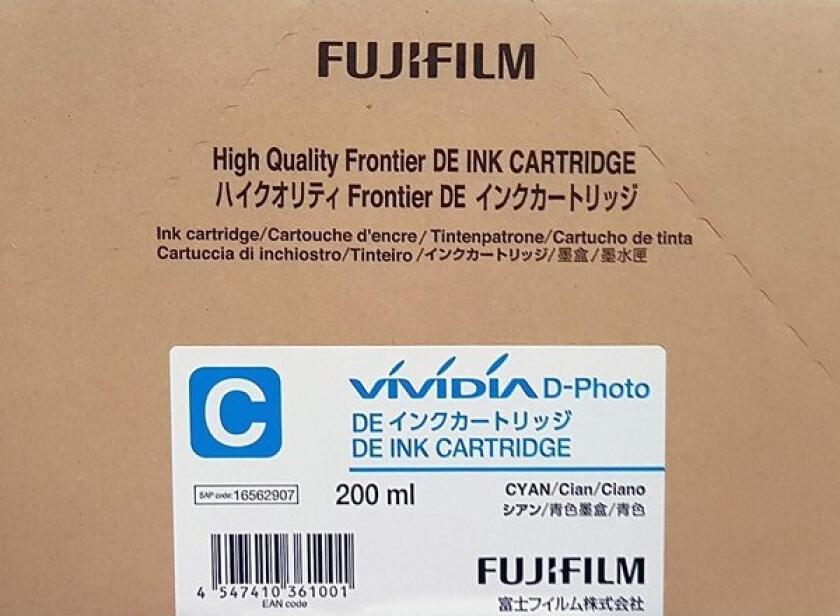 DE Ink Cartridge 200 ml cyan - Blekkpatron Blå