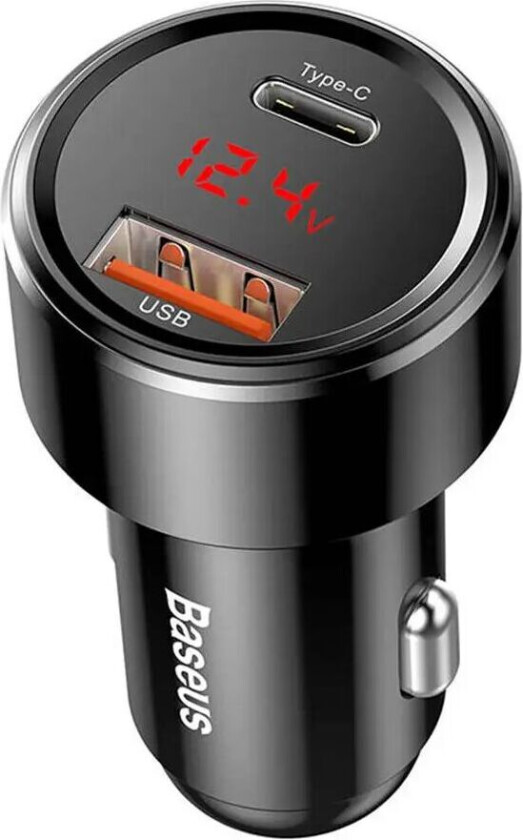 Bilde av Magic Car Charger USB + USB-C QC 4.0 PD 45W (Black)