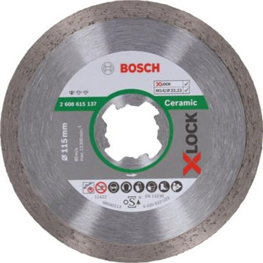 Bilde av X-LOCK STANDARD FOR CERAMIC DIAMOND CUTTING DISC FOR SMALL ANGLE GRINDERS