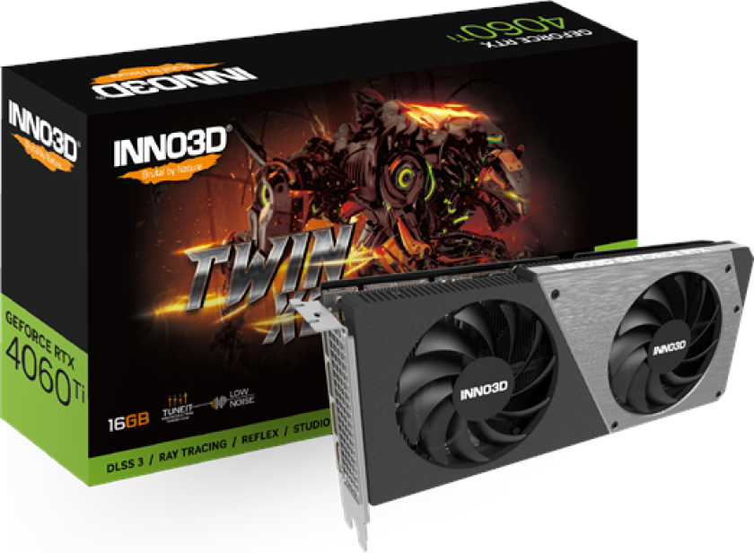 GeForce RTX 4060 Ti Twin X2 - 16GB GDDR6 RAM - Grafikkort