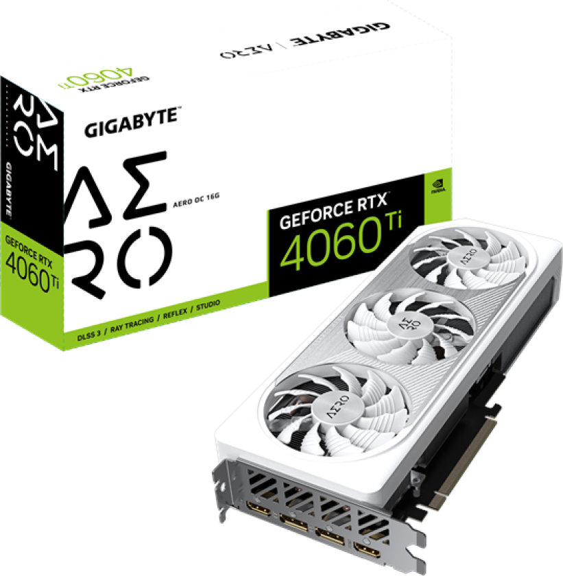 GeForce RTX 4060 Ti AERO OC - 16GB GDDR6 RAM - Grafikkort