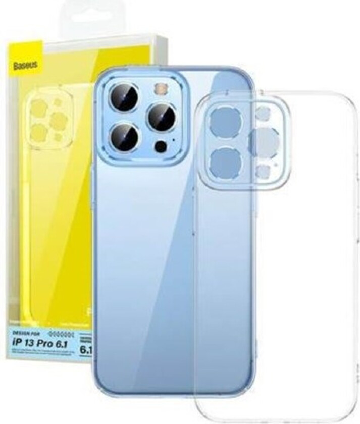 Phone case Crystal for iPhone 13 Pro (transparent) with all-tempered-glass screen protector and cleaning kit