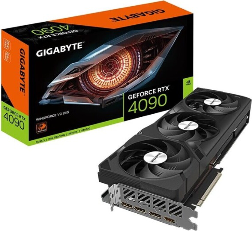 GeForce RTX 4090 WindForce V2 - 24GB GDDR6X RAM - Grafikkort