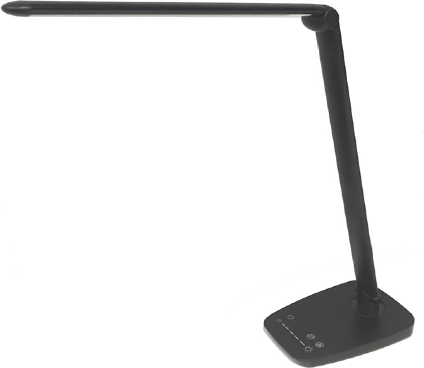 Twistled LED lampe, svart