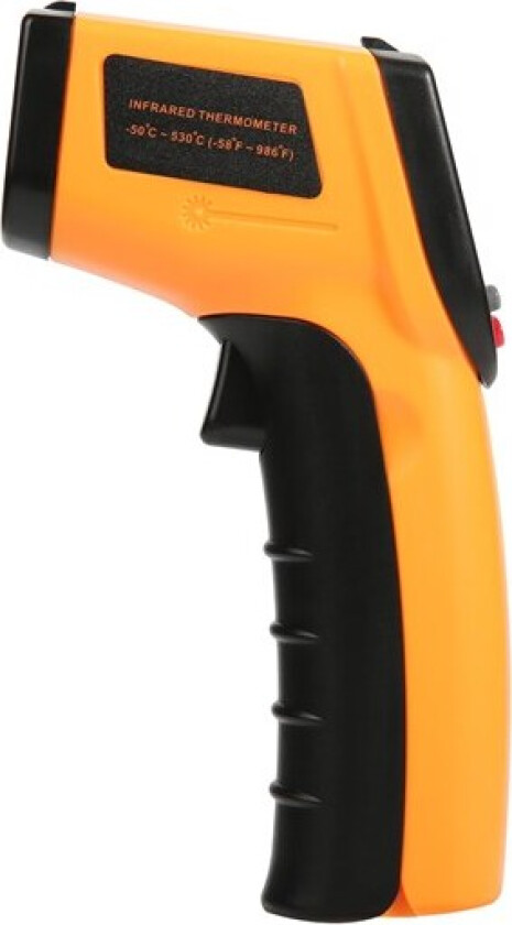 Infrarødt termometer, oransje/svart