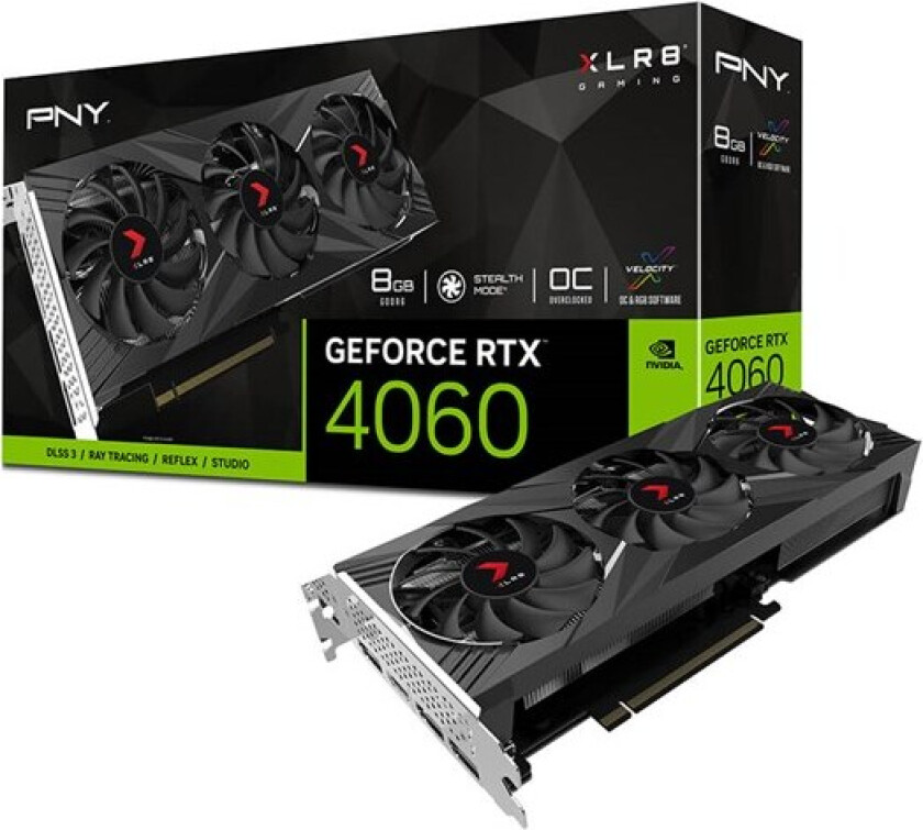 GeForce RTX 4060 XLR8 EPIC-X RGB Triple OC - 8GB GDDR6 RAM - Grafikkort