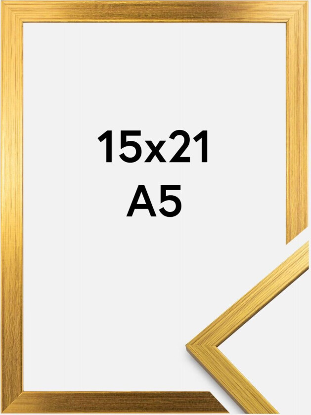 Ramme Edsbyn Akrylglass Gull 15x21 Cm (A5)