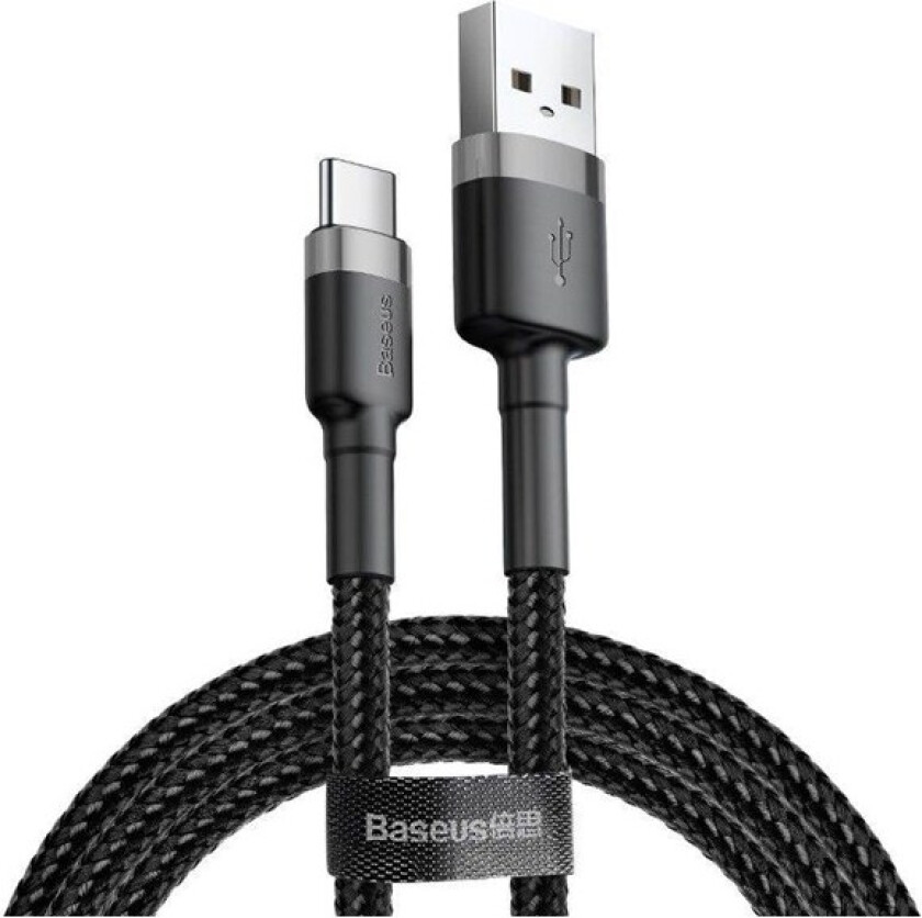 Cafule cable USB-C 3A 0.5m (Gray+Black)