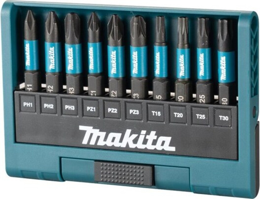 Impact Black impact screwdriver bit set - 10 pieces