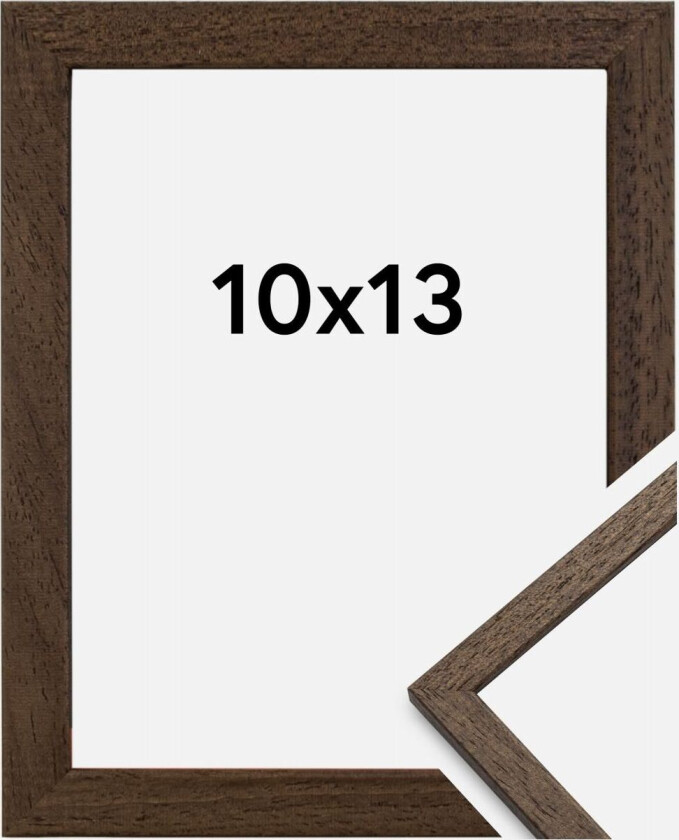 Ramme Edsbyn Akrylglass Valnøtt 10x13 Cm