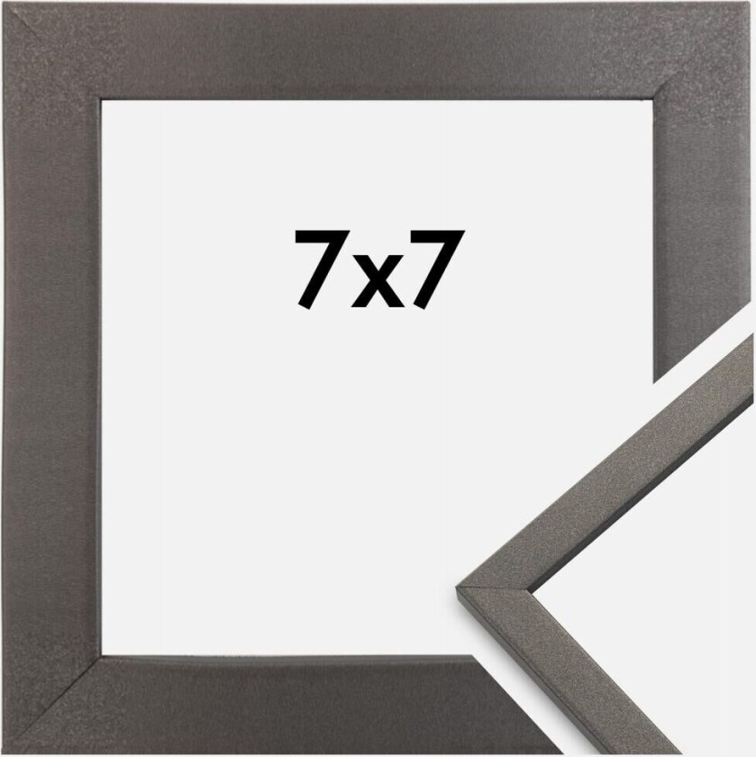 Ramme Edsbyn Akrylglass Grafitt 7x7 Cm