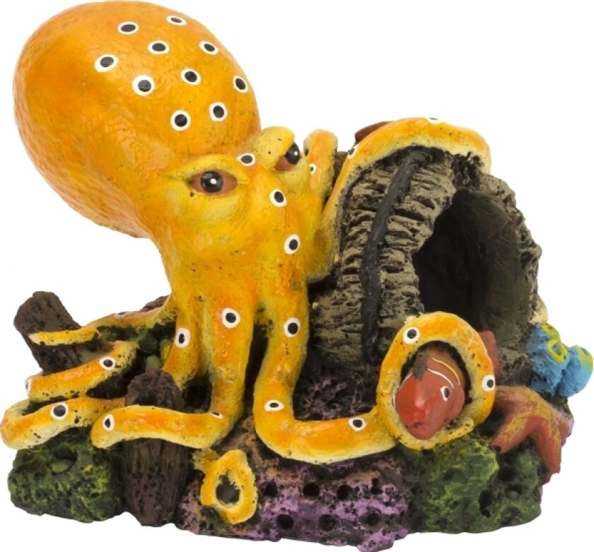 Octopus with barrel 11.5x8.7x8.7 cm