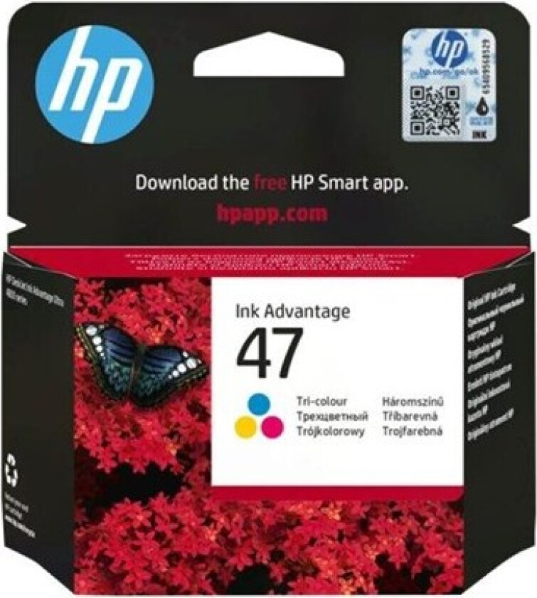47 / 6ZD61AE - Cyan Magenta Yellow Ink - Blekkpatron Colour (cyan, magenta, yellow)