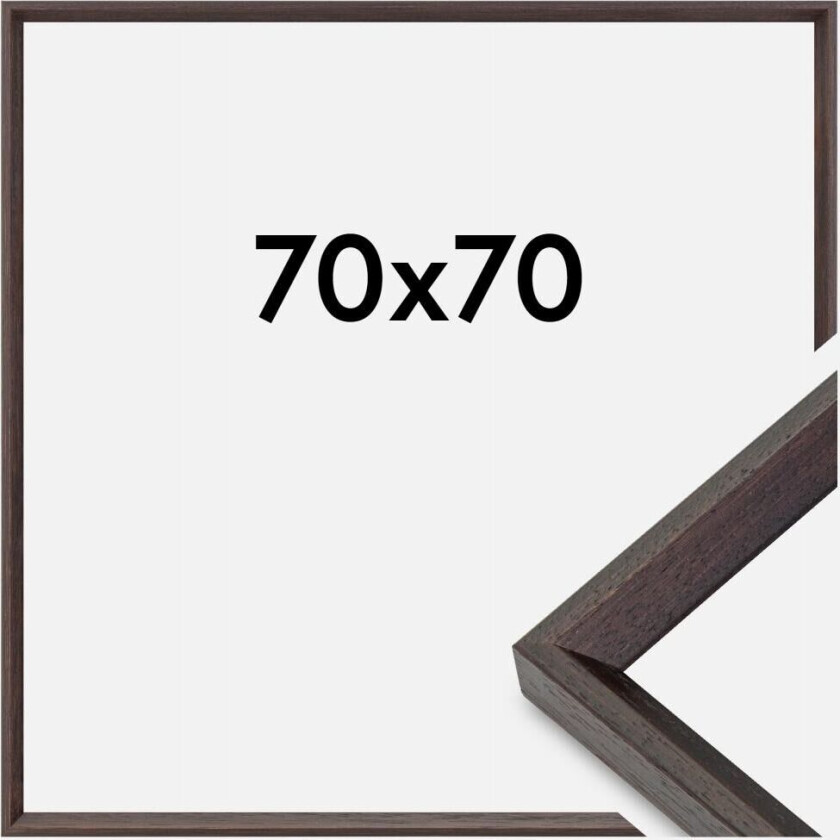 Ramme Globe Akrylglass Espresso 70x70 Cm