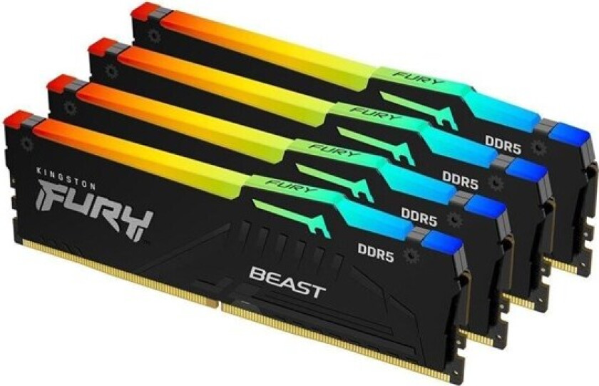 FURY Beast RGB DDR5-5600 C40 QC - 128GB