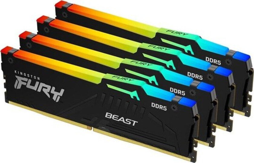 FURY Beast RGB DDR5-5200 C40 QC - 128GB