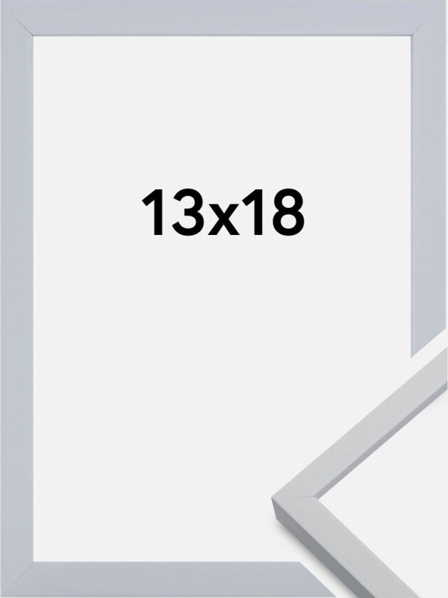 Ramme Oslo Akrylglass Hvit 13x18 Cm