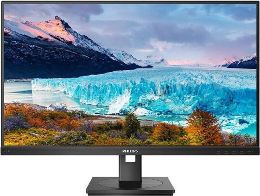 27" Philips S-line 273S1 - 1920x1080 - 75Hz - IPS - RJ45 - 65W USB HUB - 4 ms - Skjerm