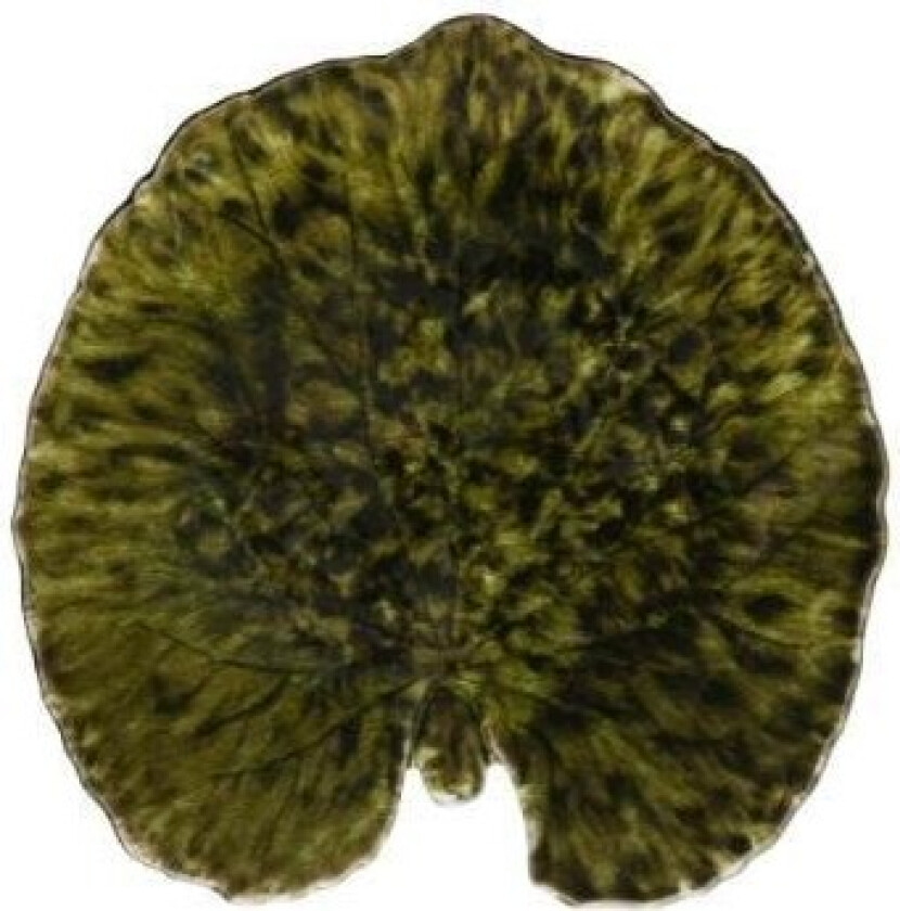 Plate Water lily pad Riviera 18 x 17 cm Dark green/Black