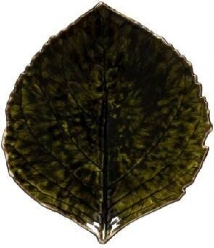 Asiet Hydrangea leaf Riviera 17 x 15 cm Dark green/Black