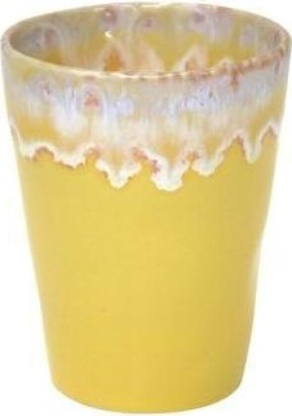 Mug Gres 38 cl 9 x 11.5 cm Yellow Ceramic