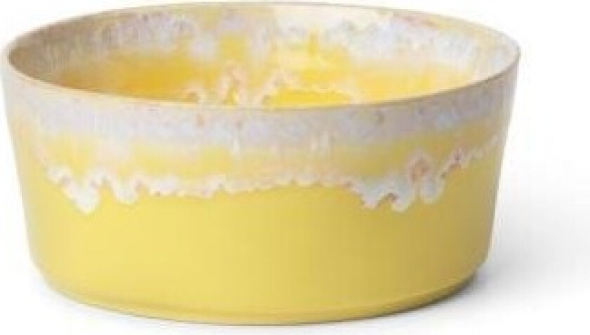 Bowl Gres 50 cl 14 x 6 cm Yellow Ceramic
