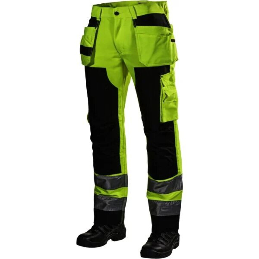 Håndverksbukse 160pb Hi-Vis Gul/svart 50