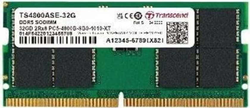 JetRAM - DDR5 - module - 8 GB - SO-DIMM 262-pin - 4800 MHz / PC5-38400 - unbuffered