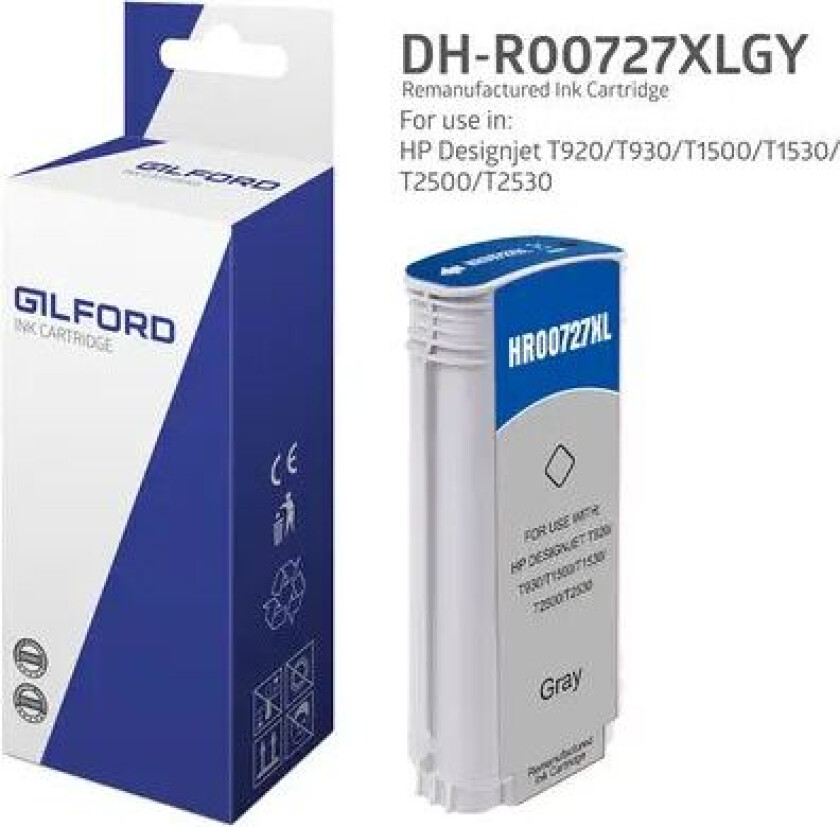 Blekk Grå 727 130 Ml – Dj T920 – B3p24a