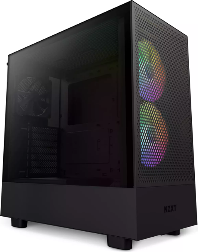 H5 Flow RGB - Matte Black - Kabinett - Miditower - Svart