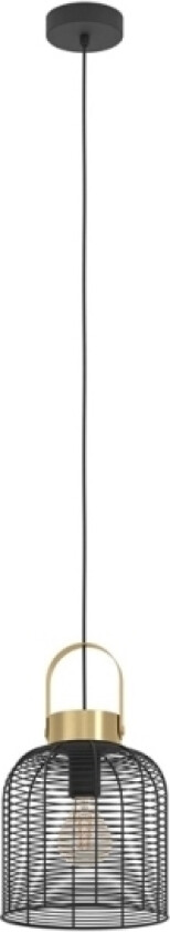 Roundham black brushed brass