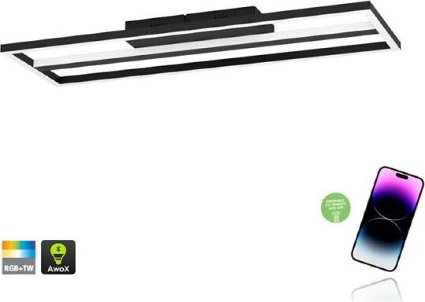 Connect-Z taklampe CALAGRANO-Z SMARTLIGHT SVART