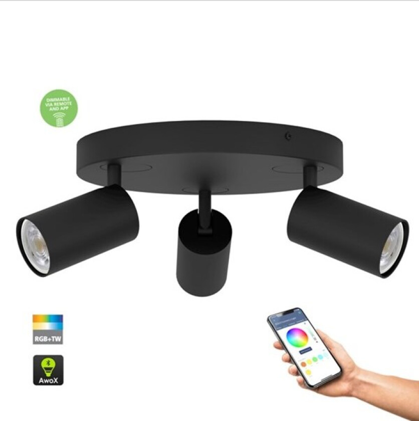 Connect-Z taklampe TELIMBELA-Z SMARTLIGHT SVART
