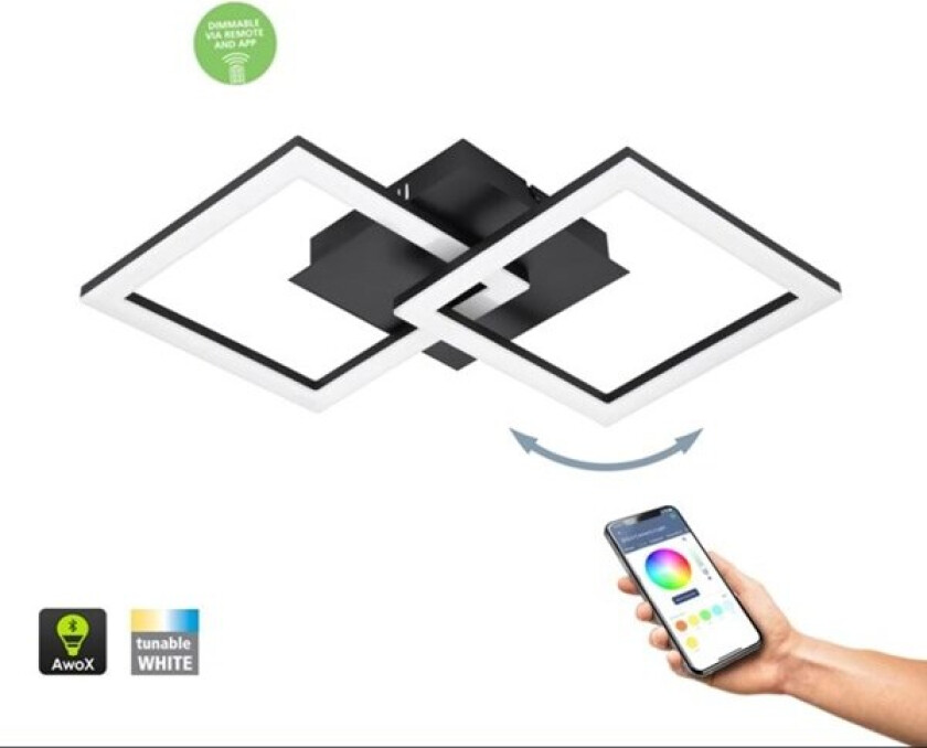 Connect-Z taklampe PARANDAY-Z SMARTLIGHT SVART
