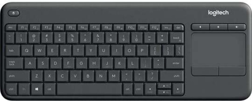 K400 Plus Ergonomic Wireless Touch - Tastatur - Tsjekkisk - Svart