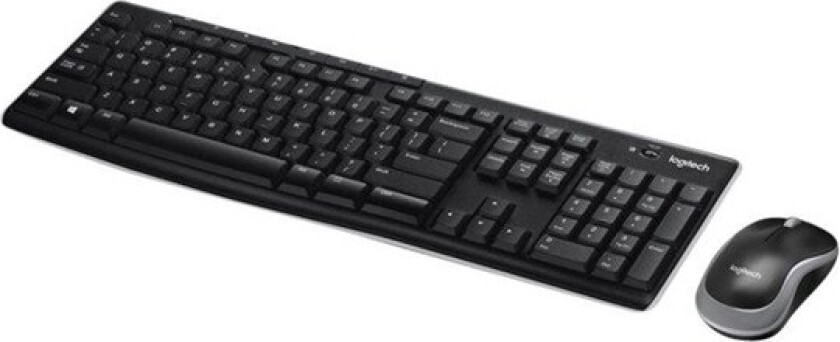 MK270 Wireless Combo - keyboard and mouse set - Czech - Tastatur & Mussett - Tsjekkisk - Svart