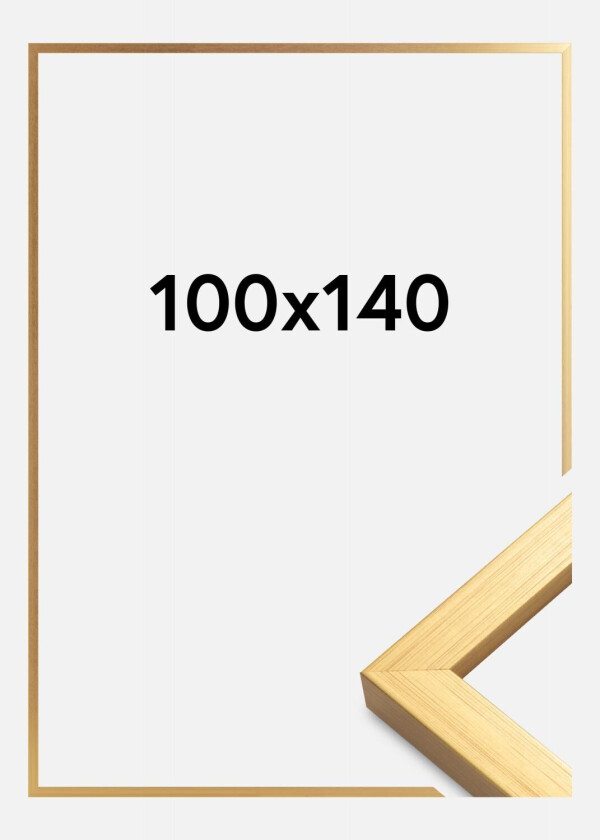 Ramme Blocky Akrylglass Gull 100x140 Cm