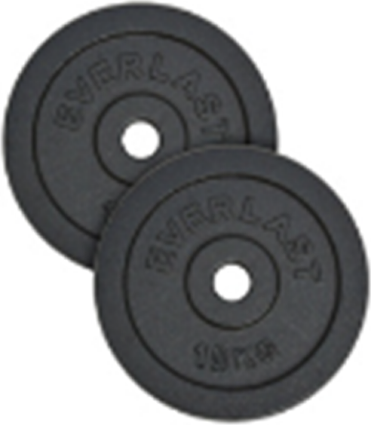 Weight plates 2x10 kg.