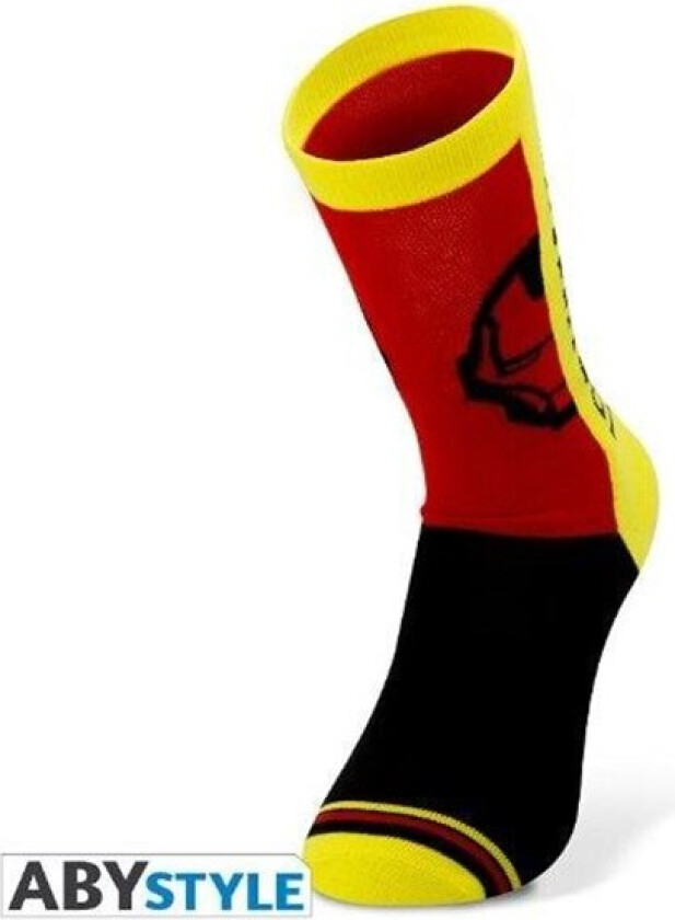- Marvel Iron Man Socks (Yellow/Red) - Sokker