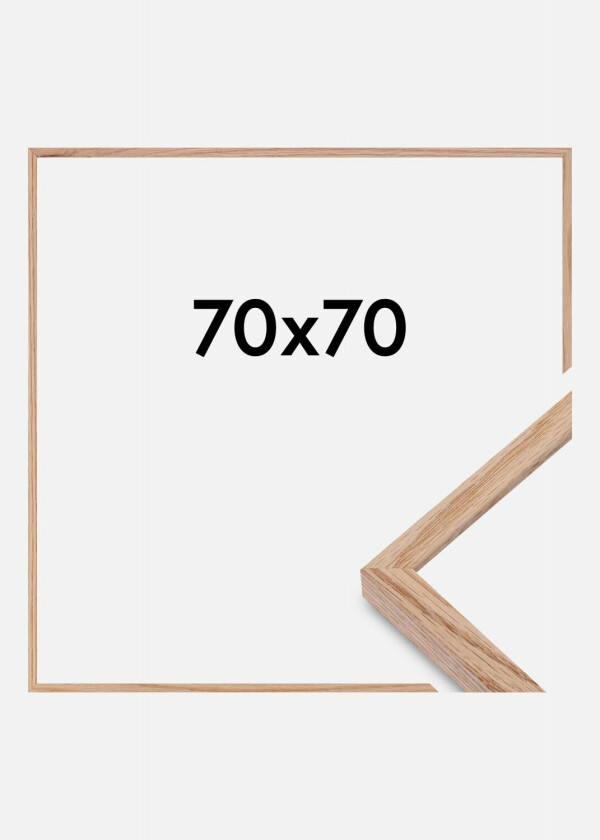 Ramme E-Line Akrylglass Eik 70x70 Cm