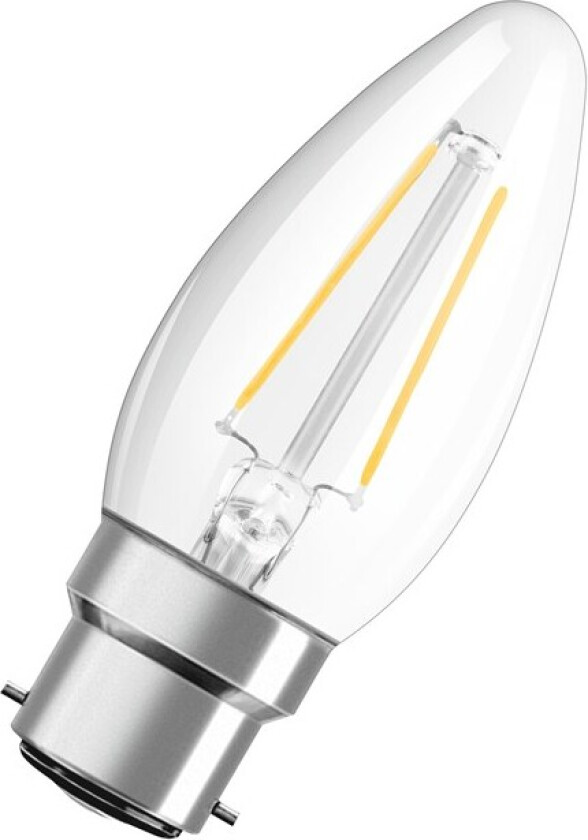 LED-lyspære Candle 2,5W/827 (25W) Clear B22d