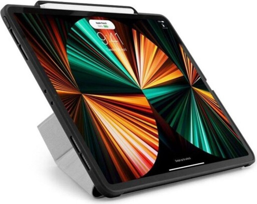 iPad Pro 12.9" (2021) Origami No3 Pencil Case - Black