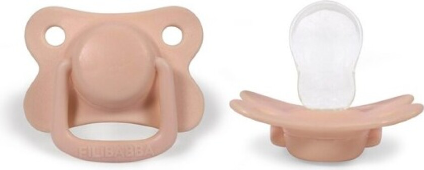 Pacifiers 2-pack - Peach +6 months