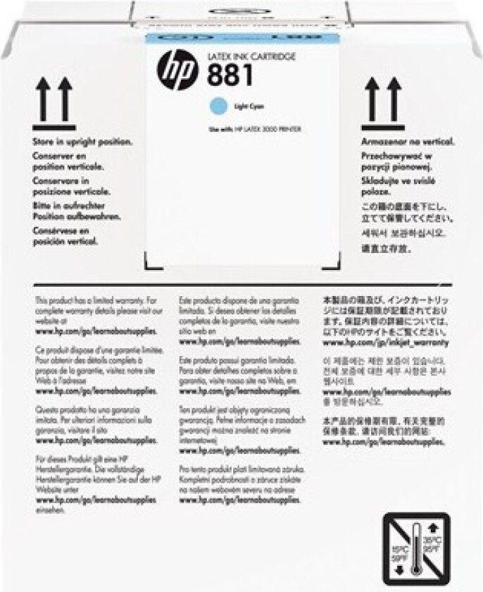 881 / CR335A High Capacity Ligh Cyan Ink - Blekkpatron Light cyan