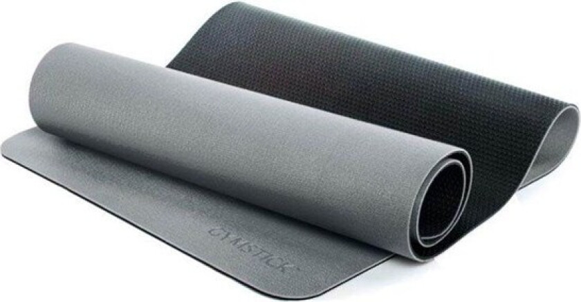 Pro Yoga Mat with Hanging Rings (grey-black)