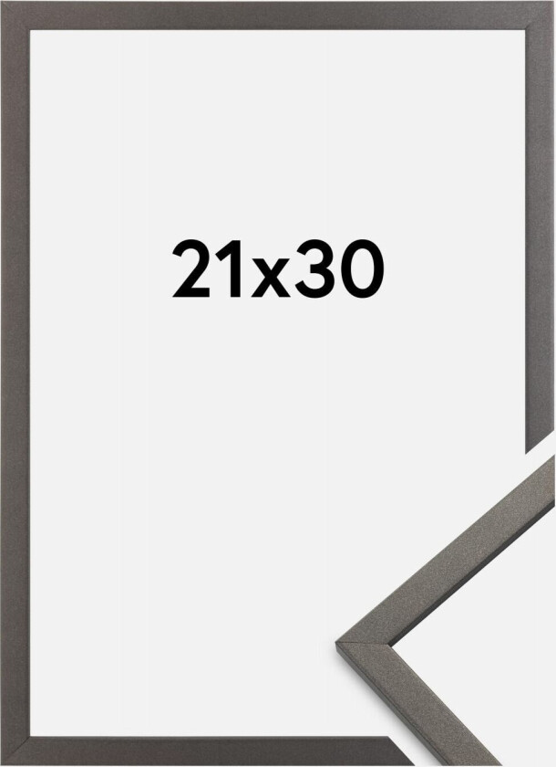 Ramme Edsbyn Akrylglass Grafitt 21x30 Cm